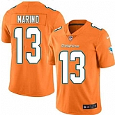 Nike Men & Women & Youth Dolphins 13 Dan Marino Orange Color Rush Limited Jersey,baseball caps,new era cap wholesale,wholesale hats